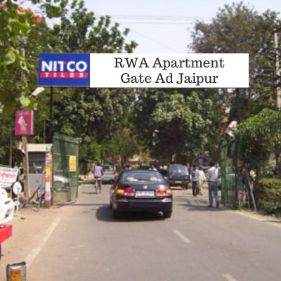 RWA Advertising options in RWA Rosewood Apartments Jaipur, Society Gate Ad company in Jaipur